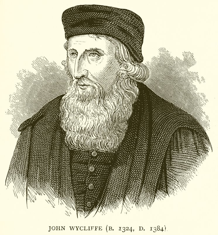John Wicliffe (B. 1324, D. 1384) autorstwa English School