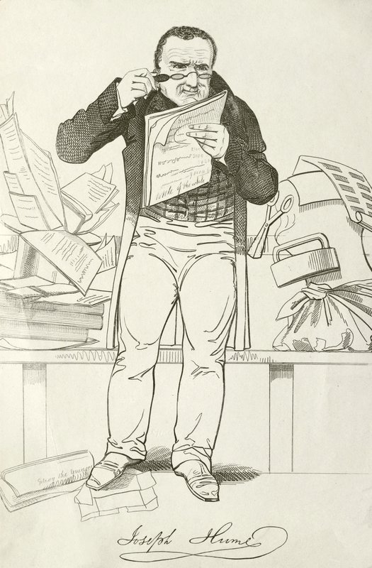 Joseph Hume, szkocki lekarz, polityk i radykalny poseł (grafika) autorstwa English School