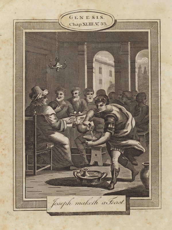 Józef robi ucztę autorstwa English School