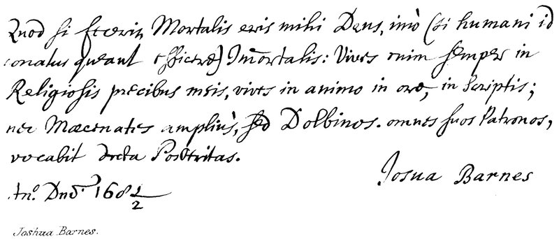Joshua Barnes autorstwa English School