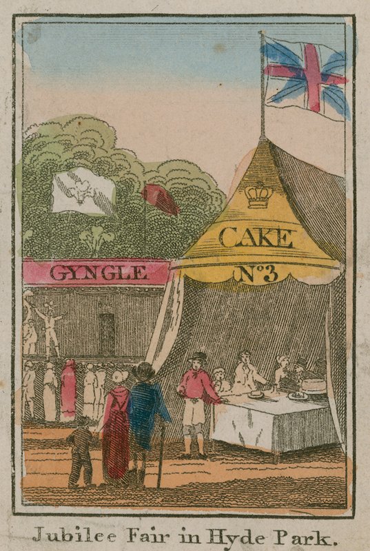 Jarmark Jubileuszowy w Hyde Parku, 1814 autorstwa English School