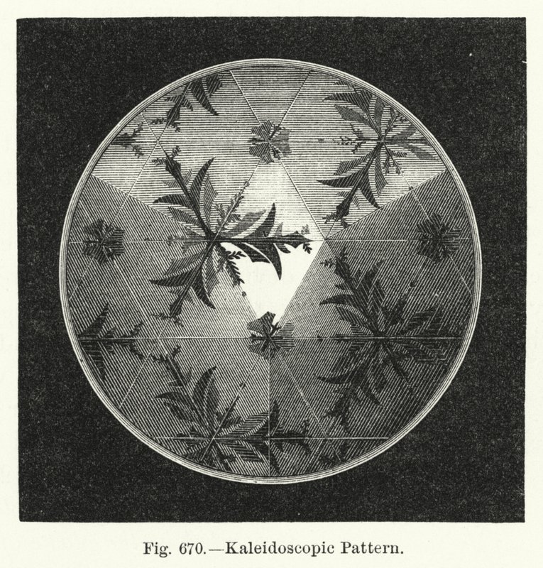 Wzór kalejdoskopowy (grawerowanie) autorstwa English School