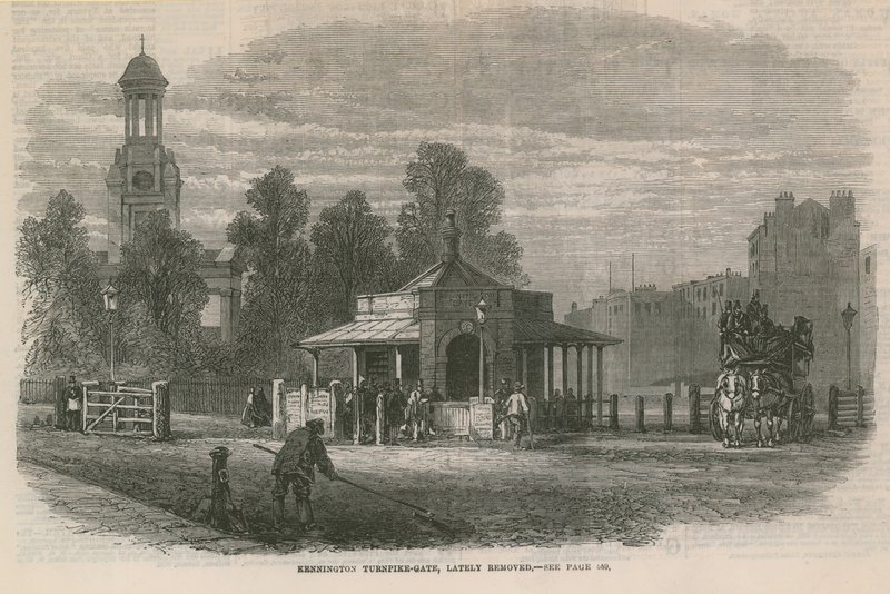 Brama Kennington Turnpike autorstwa English School