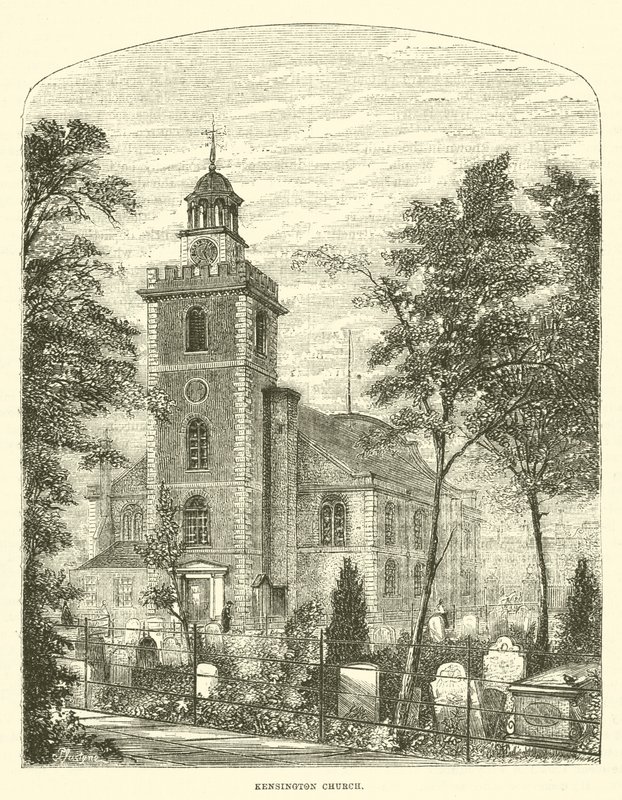 Kościół Kensington (grawerunek) autorstwa English School