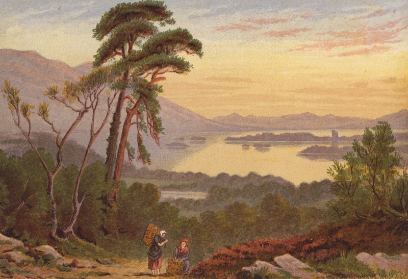 Killarney Lakes, Lower Lake (kolor lito) autorstwa English School