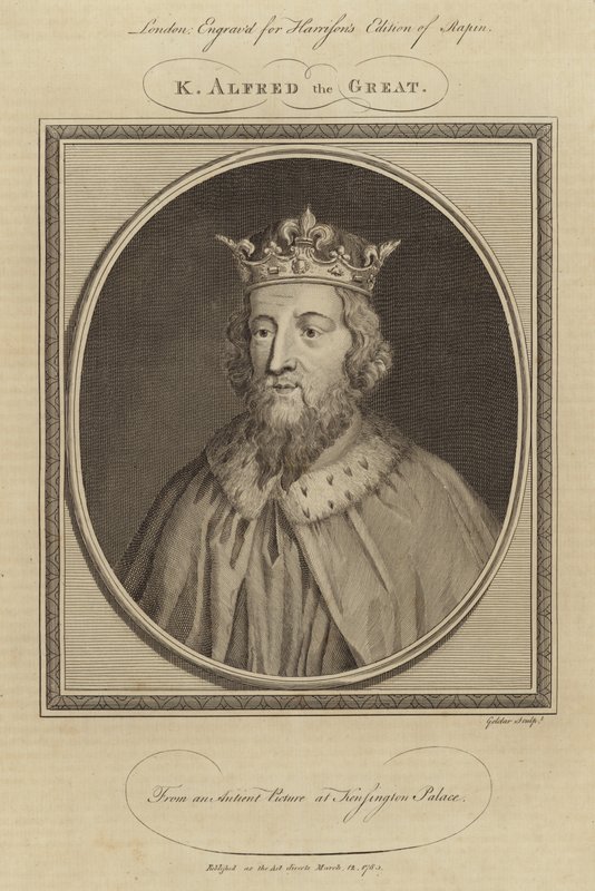 Król Alfred Wielki autorstwa English School