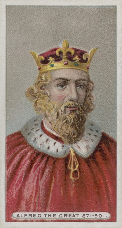 Król Alfred Wielki autorstwa English School