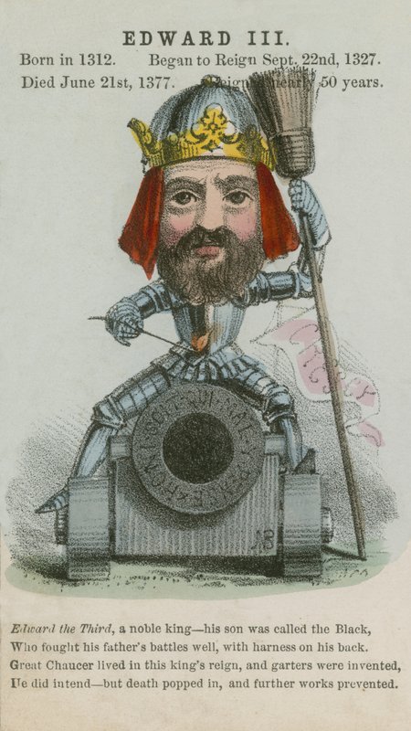 Król Edward III (akwatinta) autorstwa English School
