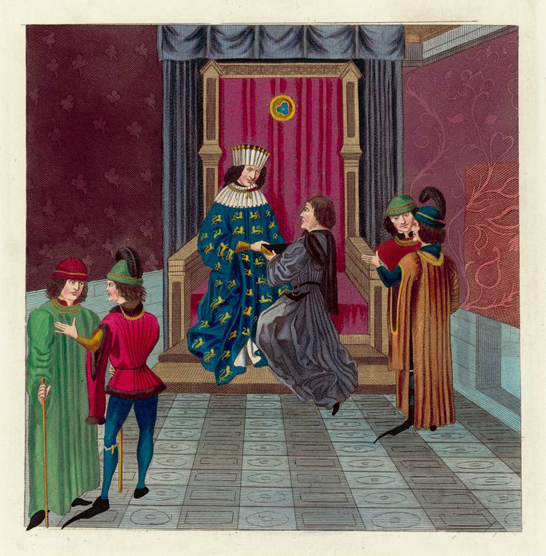 Król Edward IV (kolorowy grawerunek) autorstwa English School