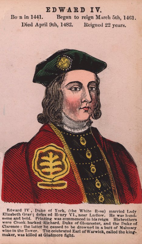 Król Edward IV (kolorowy grawerunek) autorstwa English School