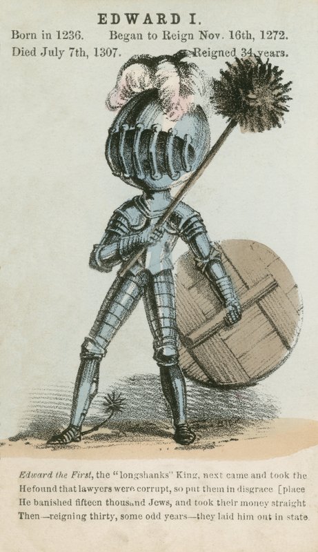Król Edward I (akwatinta) autorstwa English School