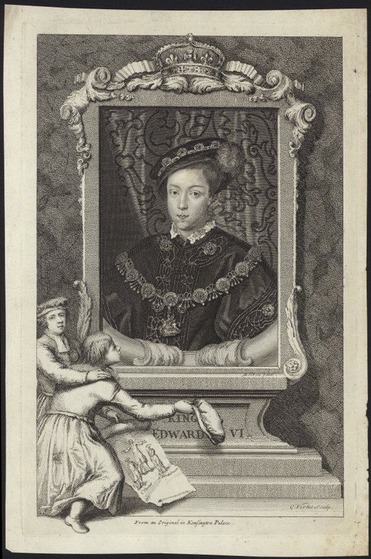 Król Edward VI Anglii i Irlandii autorstwa English School