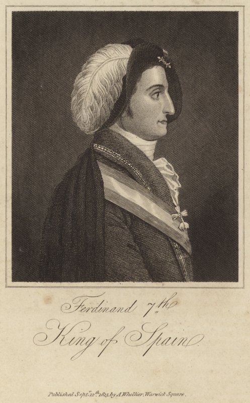 Król Hiszpanii Ferdynand VII autorstwa English School