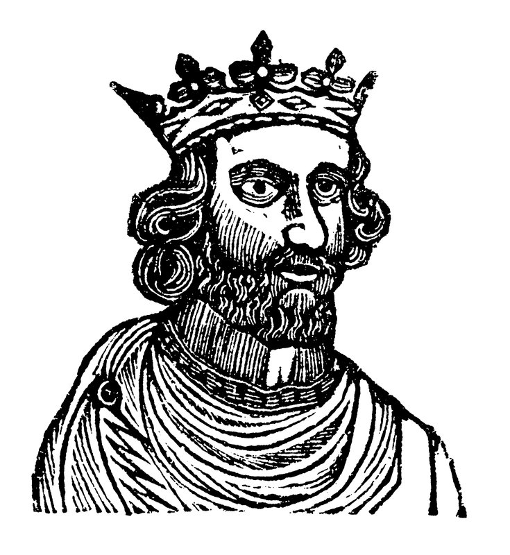 Król Henryk III (drzeworyt) autorstwa English School