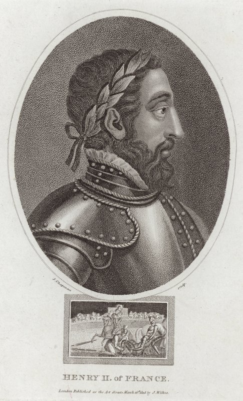 Król Henryk II Francji autorstwa English School