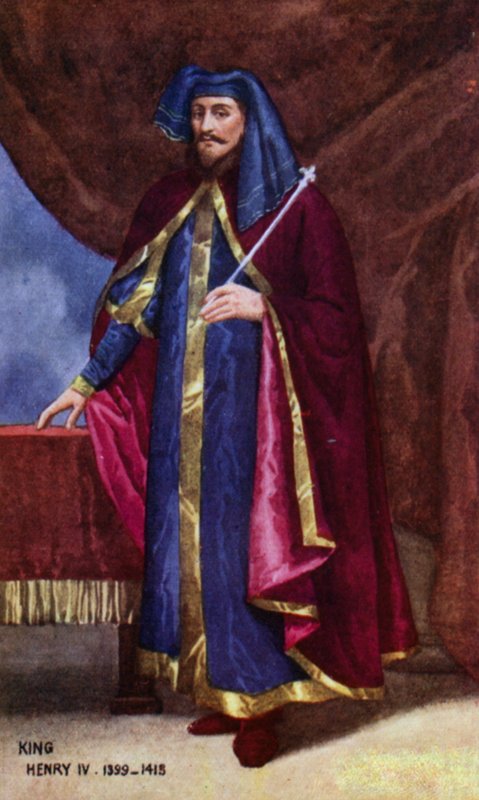 Król Henryk IV (kolorowa litografia) autorstwa English School