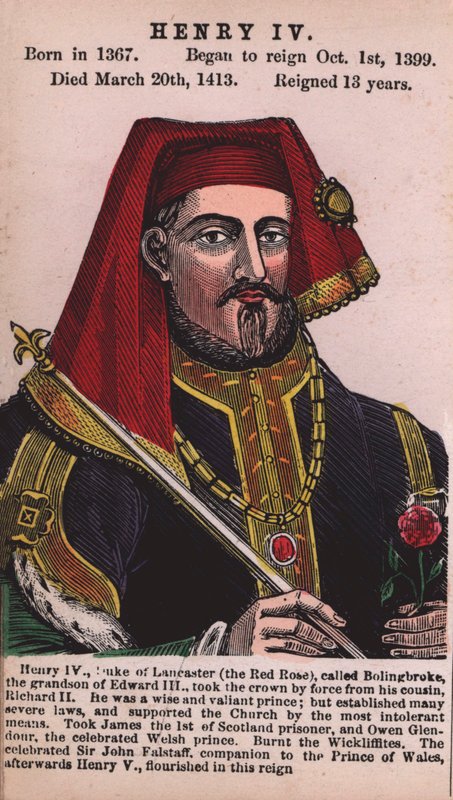 Król Henryk IV (kolorowy grawerunek) autorstwa English School