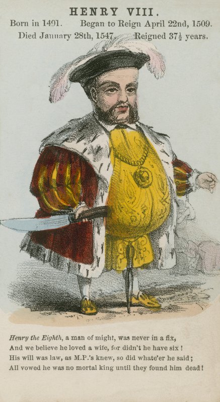 Król Henryk VIII (akwatinta) autorstwa English School