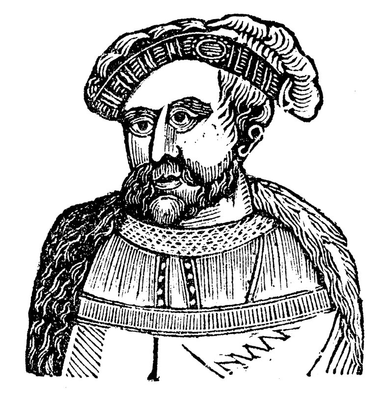 Król Henryk VIII (drzeworyt) autorstwa English School