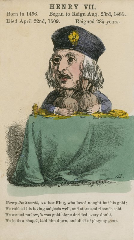 Król Henryk VII (akwatinta) autorstwa English School