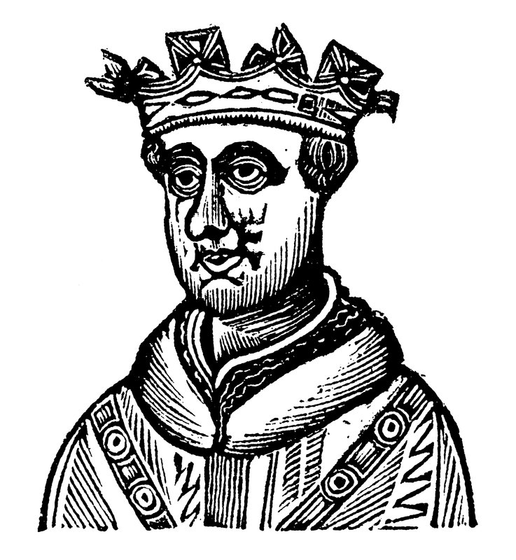 Król Henryk V (drzewryt) autorstwa English School