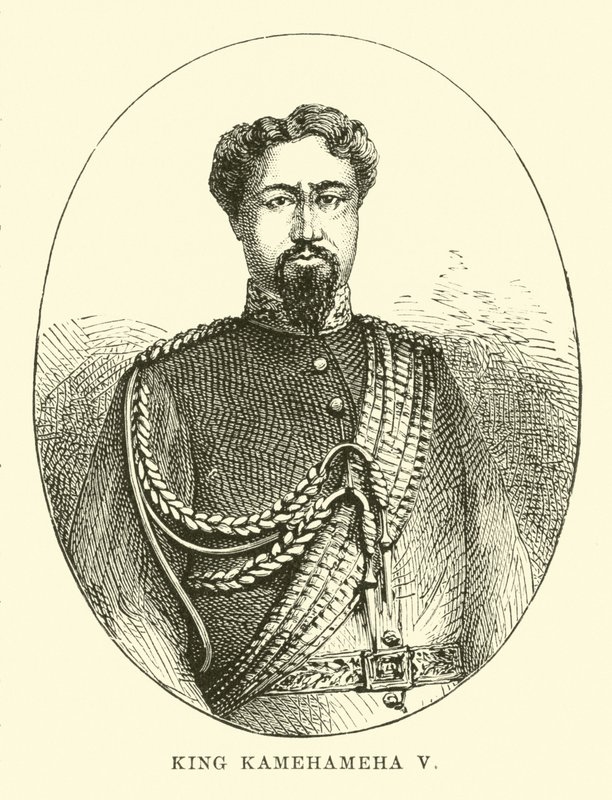 Król Kamehameha V autorstwa English School
