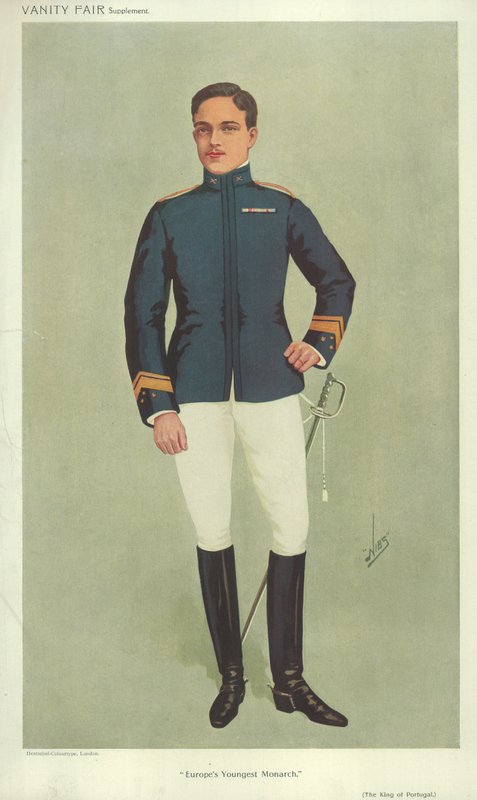 Król Manuel II Portugalii autorstwa English School