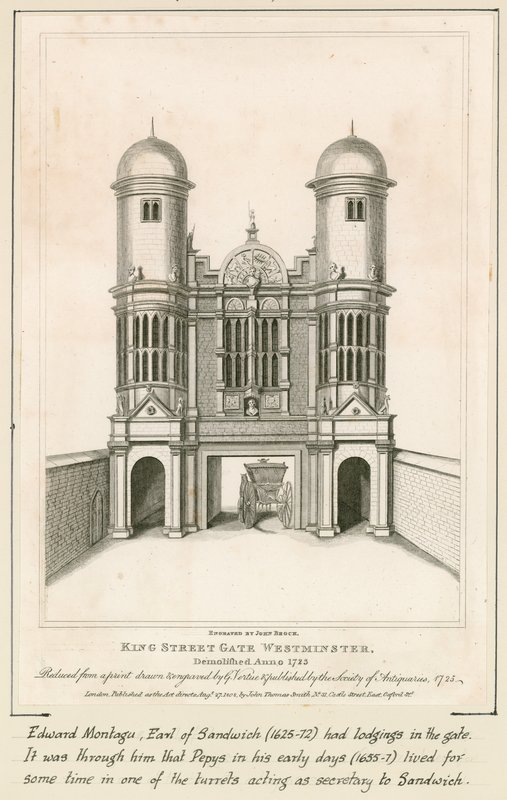King Street Gate, Westminster autorstwa English School