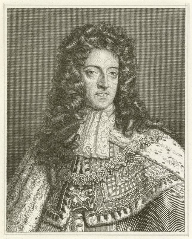 Król Wilhelm III (grafika) autorstwa English School