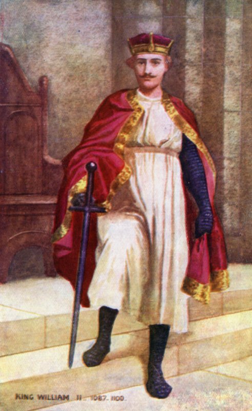 Król Wilhelm II (kolorowa litografia) autorstwa English School