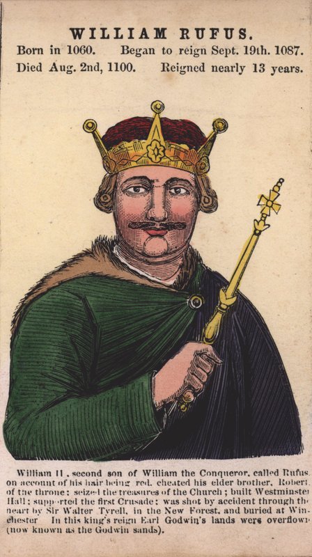 Król Wilhelm II (kolorowy grawerunek) autorstwa English School