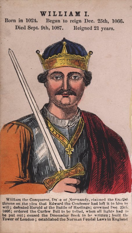 Król Wilhelm I (kolorowy grawerunek) autorstwa English School