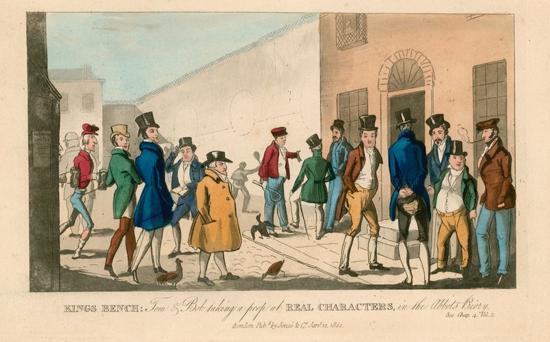 Ławka królów. 1822 autorstwa English School