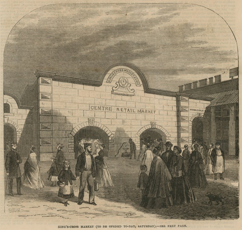 Targ Kings Cross, otwarty w sobotę, 8 sierpnia 1868 r. autorstwa English School