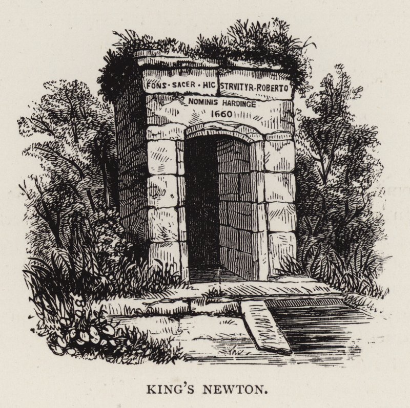 Newton króla (grawerowanie) autorstwa English School