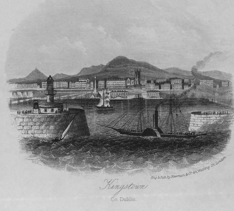 Kingstown, Hrabstwo Dublin (grawerowanie) autorstwa English School