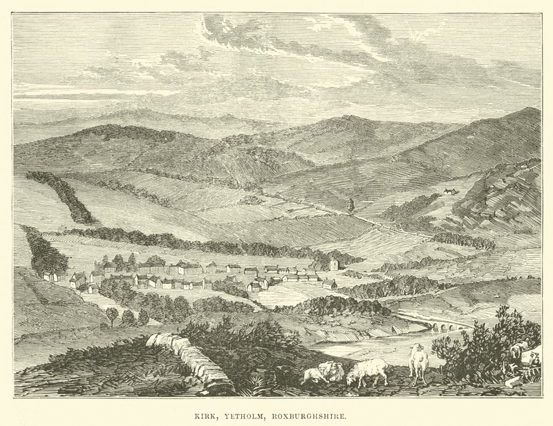 Kirk, Yetholm, Roxburghshire autorstwa English School