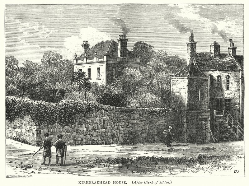 Dom Kirkbraehead (grawerowanie) autorstwa English School