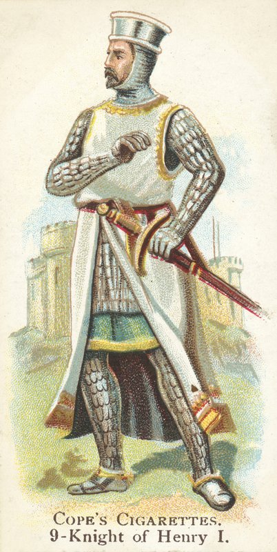 Rycerz, król Henryk I (chromolitho) autorstwa English School