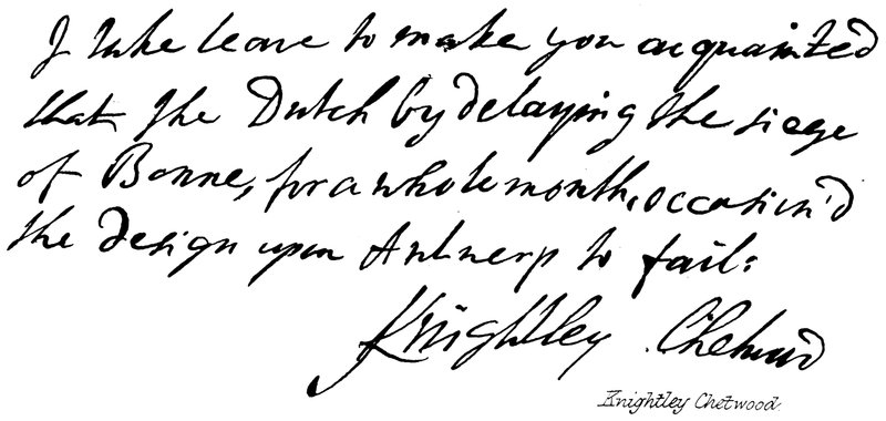 Knightley Chetwood autorstwa English School