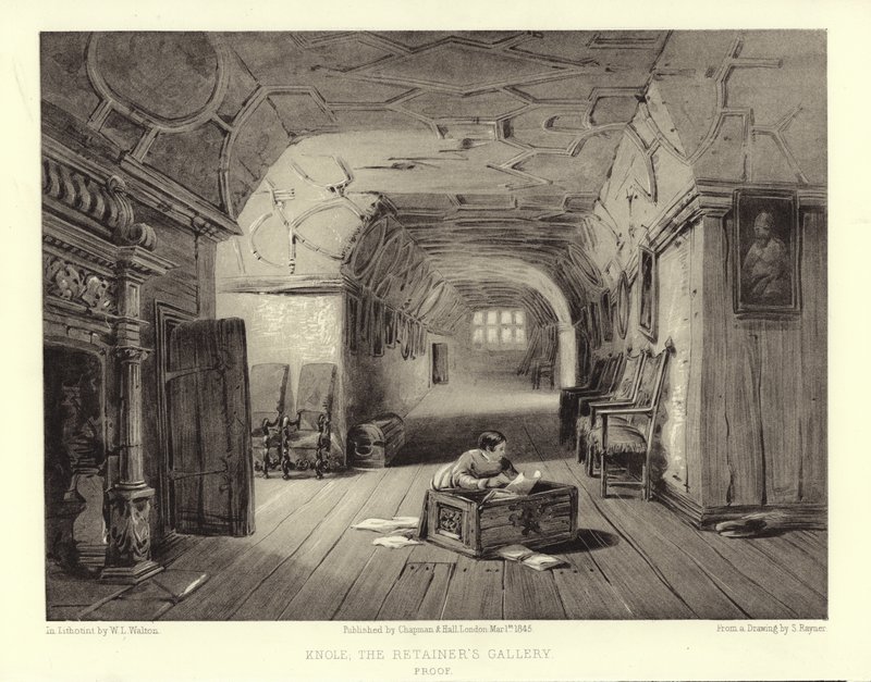 Knole, Galeria Retainers (lithotint) autorstwa English School
