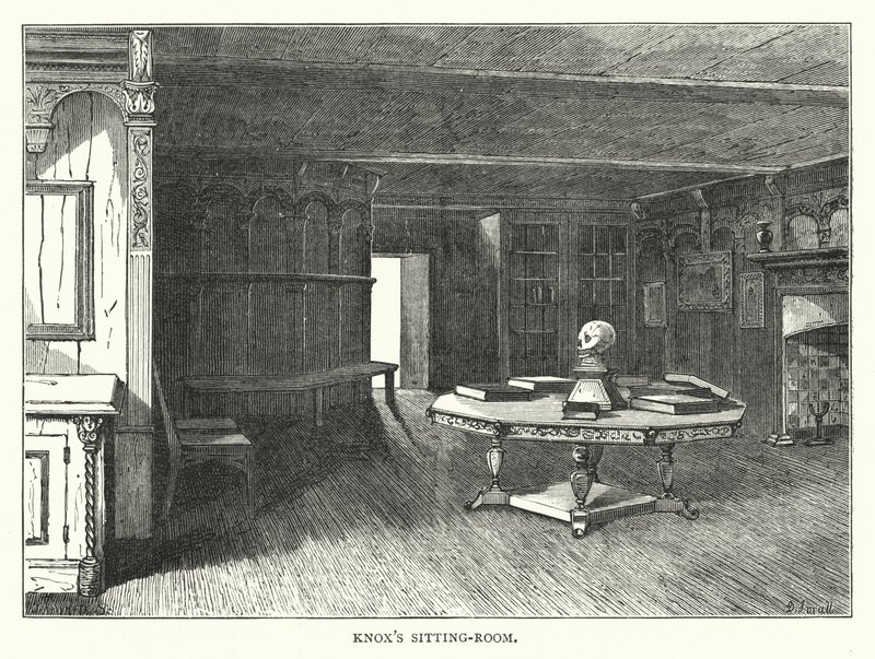 Salon Knoxa (grawerowanie) autorstwa English School
