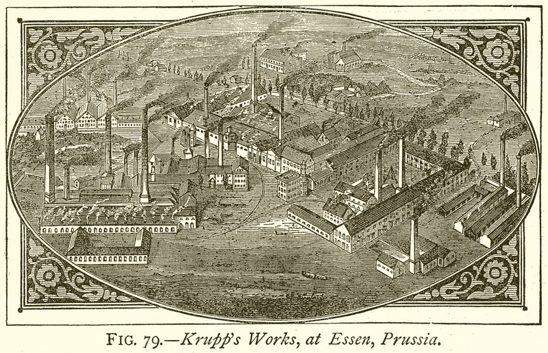 Zakład Krupps, w Essen, Prusy autorstwa English School
