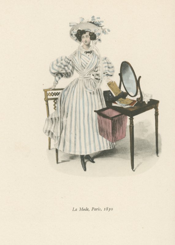 Moda, Paryż, 1830 autorstwa English School