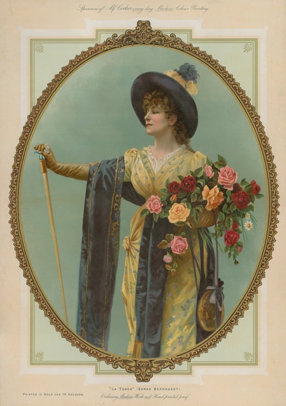 La Tosca, Sarah Bernhardt autorstwa English School
