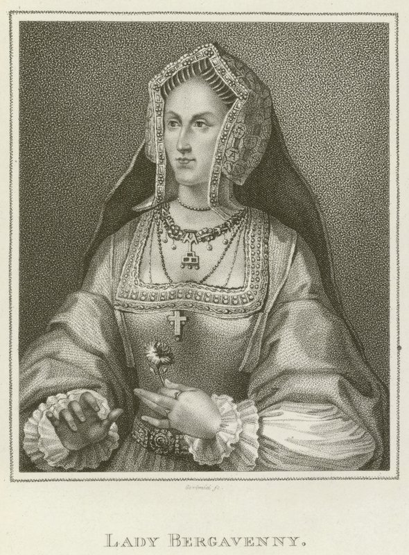 Lady Bergavenny (grawerunek) autorstwa English School