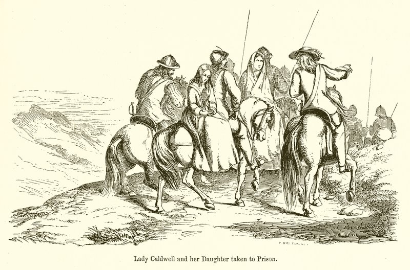 Lady Caldwell i jej córka zabrani do więzienia autorstwa English School