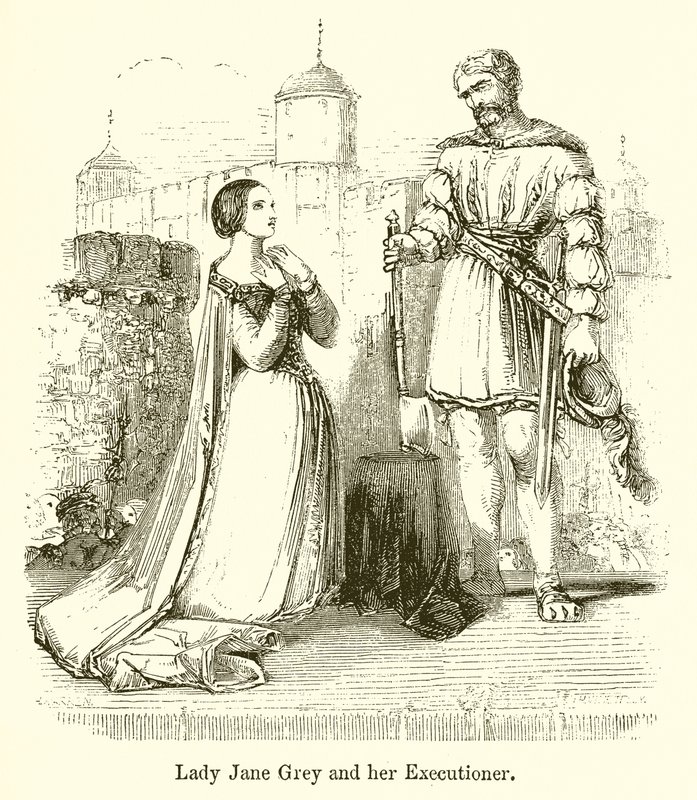 Lady Jane Grey i jej kat autorstwa English School