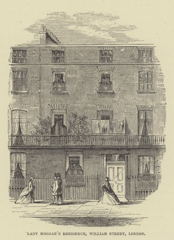 Rezydencja Lady Morgan, William Street, Londyn (grafika) autorstwa English School