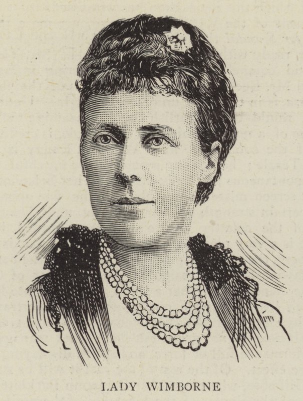 Lady Wimborne (grawerunek) autorstwa English School